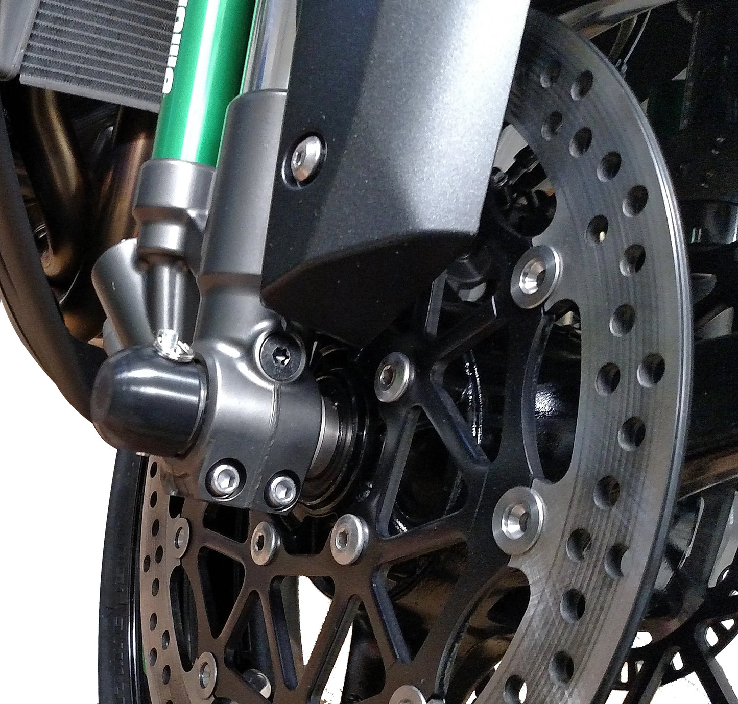 Woodcraft Front Axle Sliders Kawasaki ZX-10R/6R, H2 2003-2026
