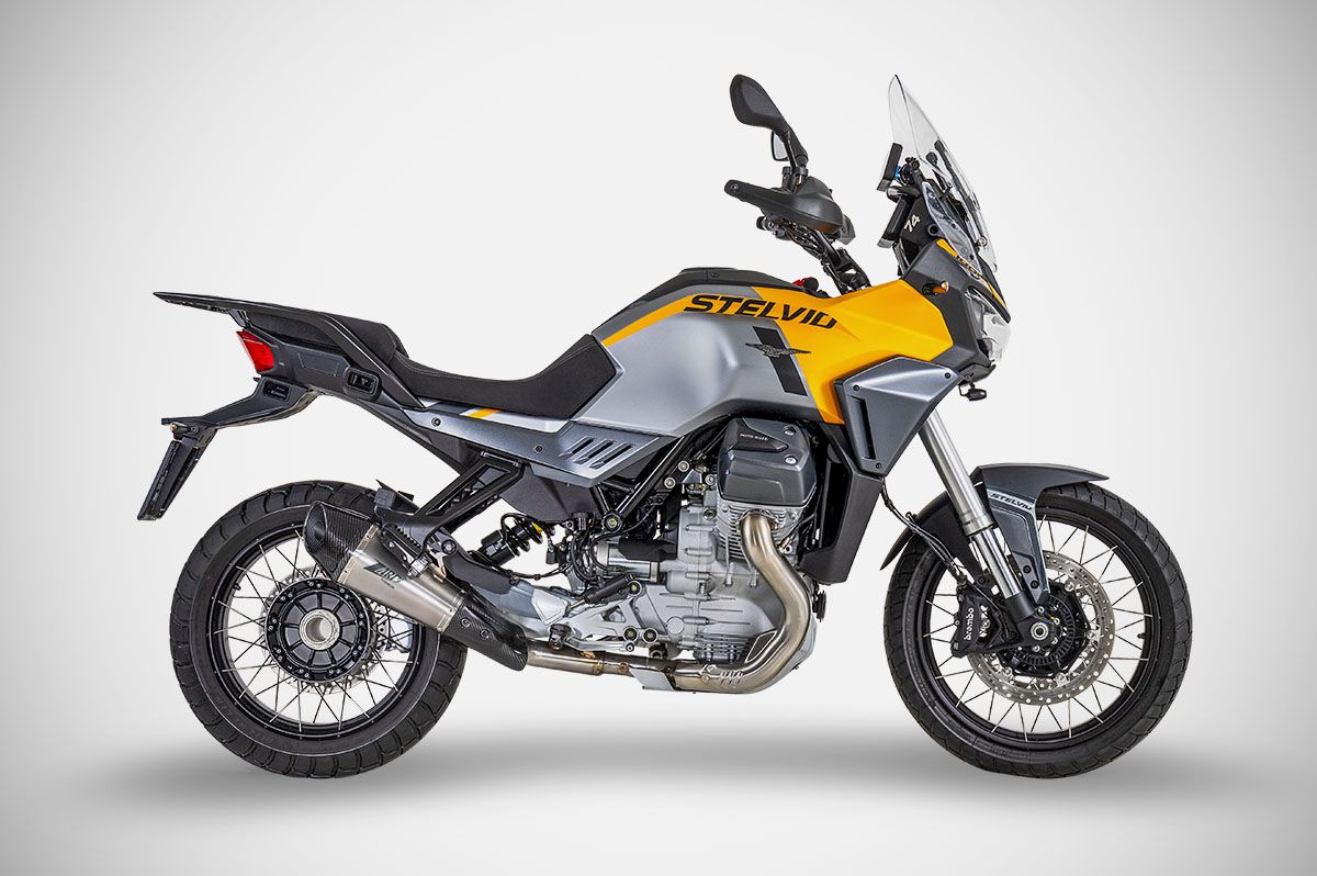 ZARD Exhaust Slip-On Moto Guzzi Stelvio 2024-2025 Adventure Parts