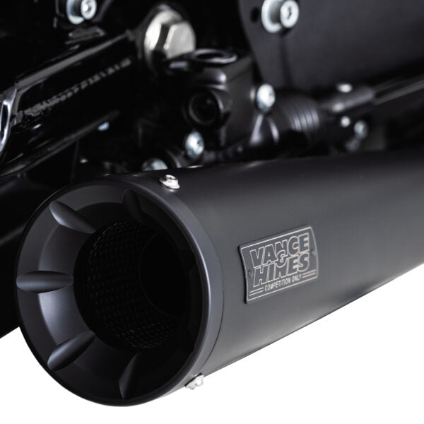 Vance & Hines Slip-On Stainless 2-Into-1 Upsweep Brushed 1991-2009 - Adventure Parts