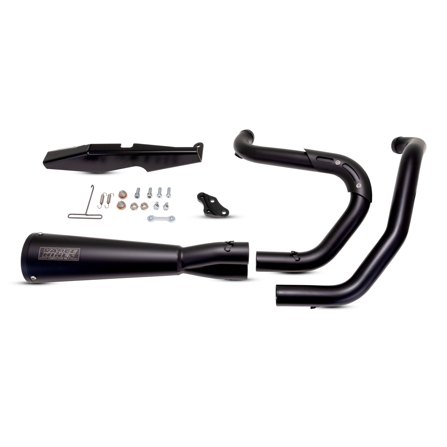 Vance & Hines Slip-On Stainless 2-Into-1 Upsweep Brushed 1991-2009 - Adventure Parts