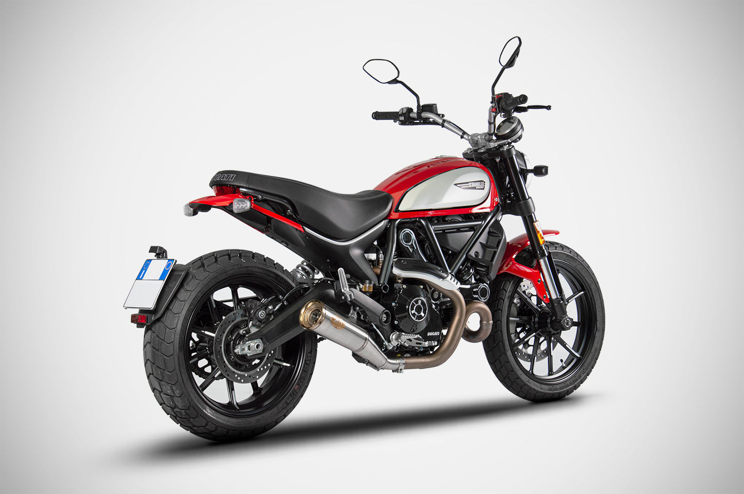 ZARD Exhaust Slip-On "Zuma" Ducati Scrambler 800 2021-2022 - Adventure Parts