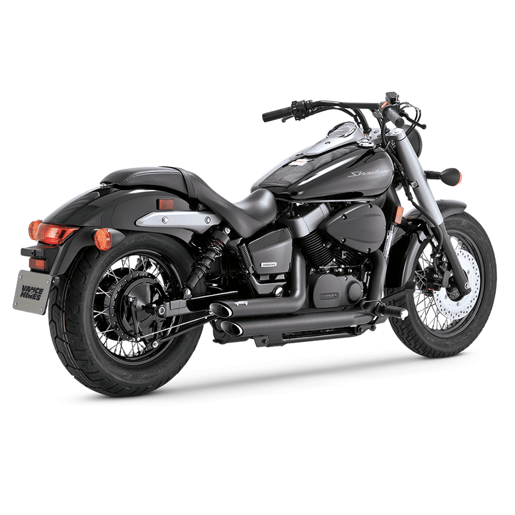 Vance & Hines Shortshots Staggered Slip-On Exhaust Honda Shadow Aero/Phantom 2010-2024 - Adventure Parts