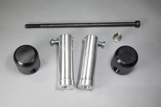 Woodcraft Frame Slider Kit with pucks Kawasaki Ninja 300 2013-2017 - Adventure Parts