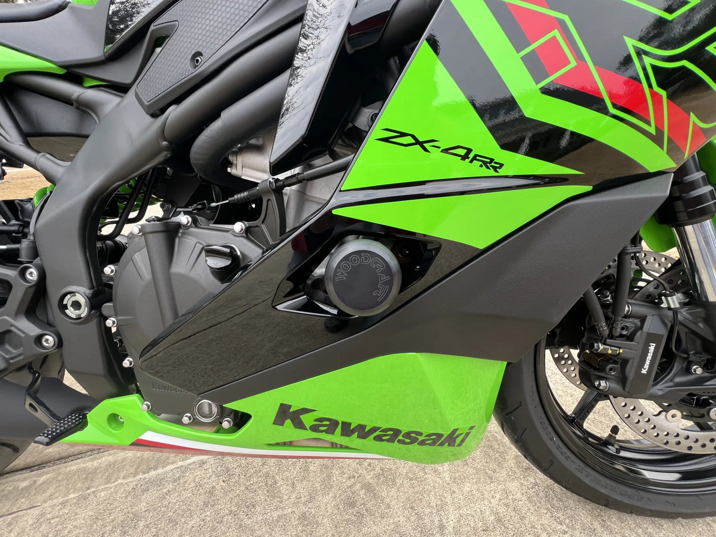 Woodcraft Frame Slider Kit Kawasaki Ninja ZX4RR 2023-2024 - Adventure Parts