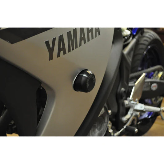 Woodcraft Frame Slider Kit with pucks Yamaha MT-03 2020-2024 - Adventure Parts