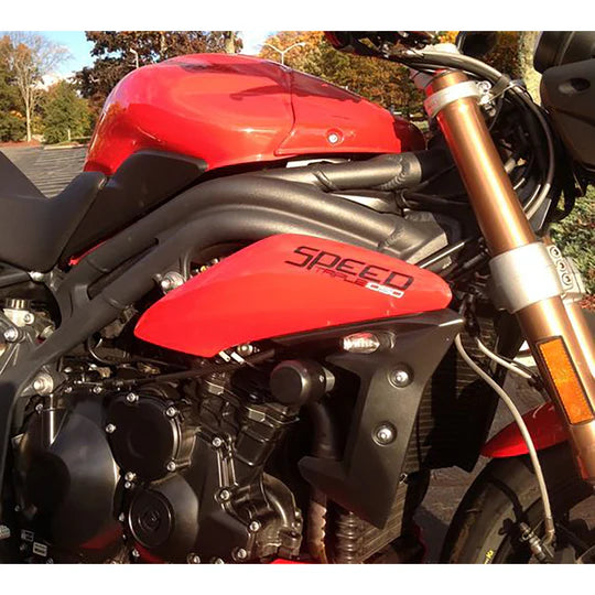 Woodcraft Frame Slider Kit with pucks Triumph Speed Triple 2011-2022 - Adventure Parts