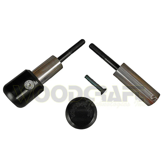 Woodcraft Frame Slider Kit with pucks Triumph Speed Triple 2011-2022 - Adventure Parts
