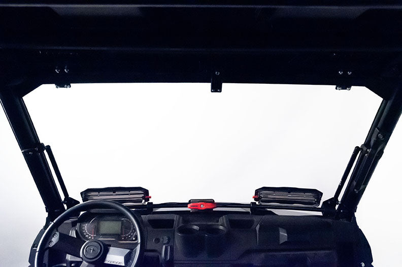 Seizmik Flip-Up Vented Windshield (Scratch Resistant Polycarbonate) ? Polaris Midsize Size Pro-Fit Ranger - Adventure Parts