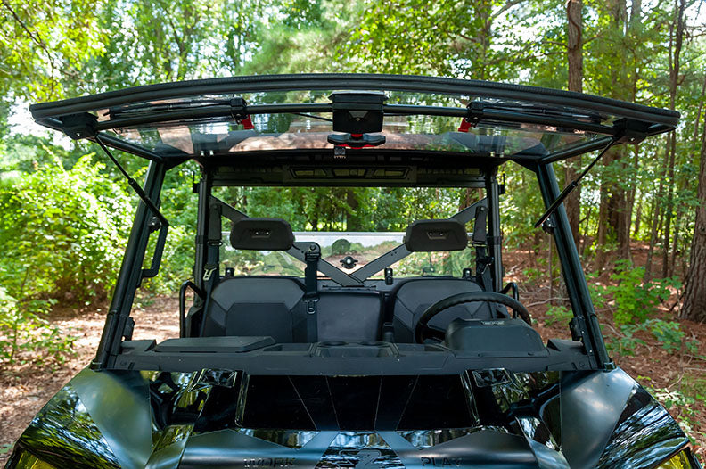 Seizmik Flip-Up Vented Windshield (Scratch Resistant Polycarbonate) ? Polaris Midsize Size Pro-Fit Ranger - Adventure Parts