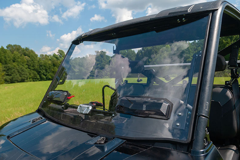Seizmik Flip-Up Vented Windshield (Scratch Resistant Polycarbonate) ? Polaris Midsize Size Pro-Fit Ranger - Adventure Parts