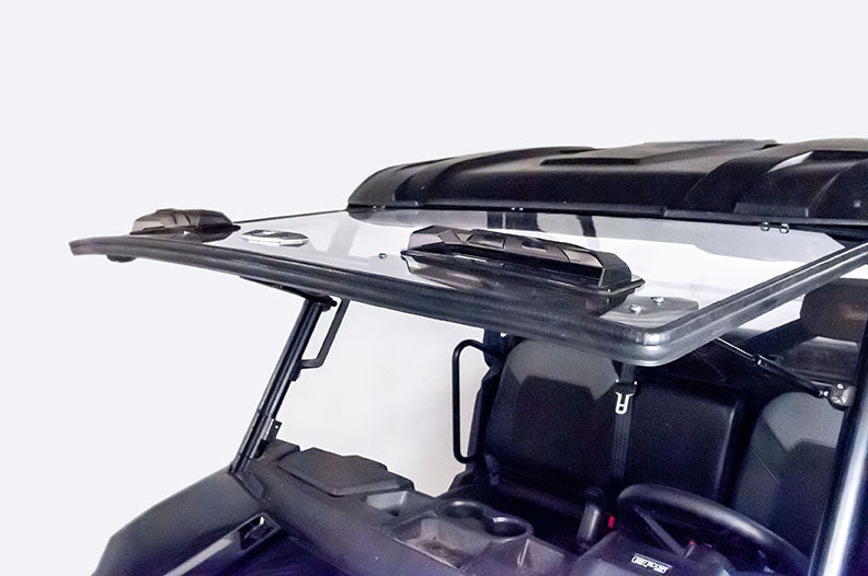 Seizmik Flip-Up Vented Windshield (Scratch Resistant Polycarbonate) ? Polaris Midsize Size Pro-Fit Ranger - Adventure Parts