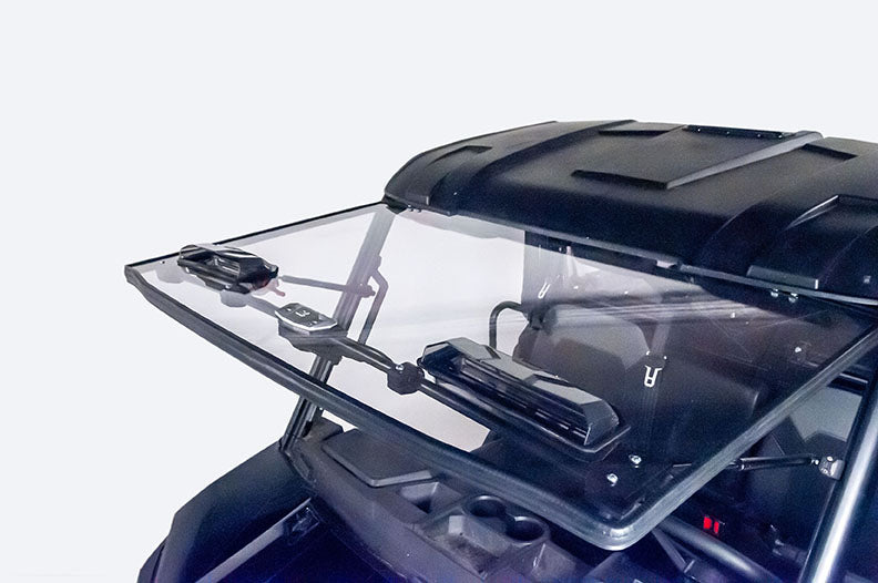 Seizmik Flip-Up Vented Windshield (Scratch Resistant Polycarbonate) ? Polaris Midsize Size Pro-Fit Ranger - Adventure Parts