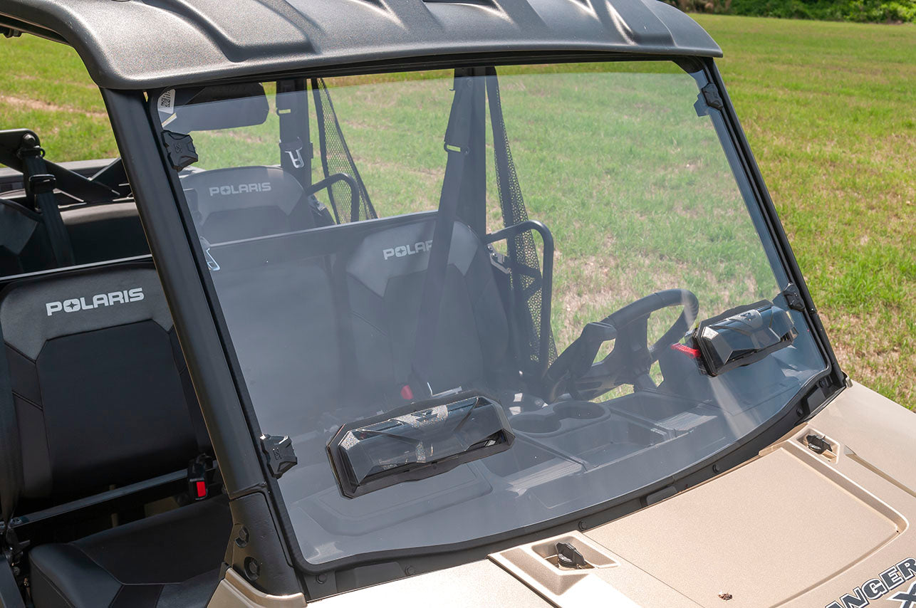 Seizmik Toolless Versa-Vent Windshield (UV Resistant Polycarbonate) Polaris Full Size Pro-Fit Ranger