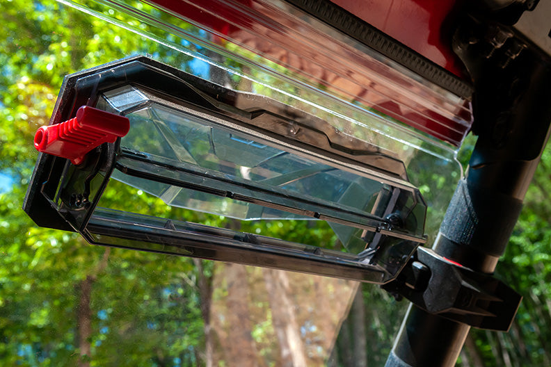 Seizmik Toolless Versa-Vent UV Resistant Polycarbonate Windshield for Kawasaki KRX 1000