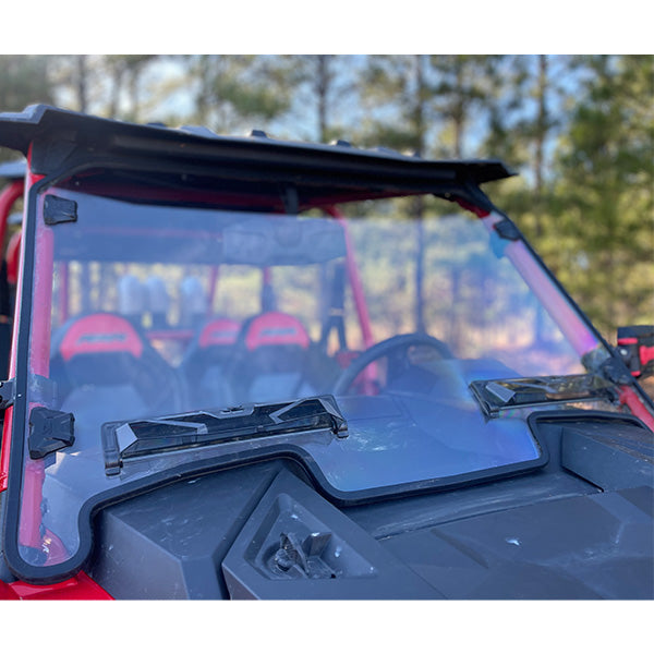 Seizmik Toolless Versa-Vent Scratch Resistant Hard Coated Windshield for Polaris RZR 1000 XP - Adventure Parts