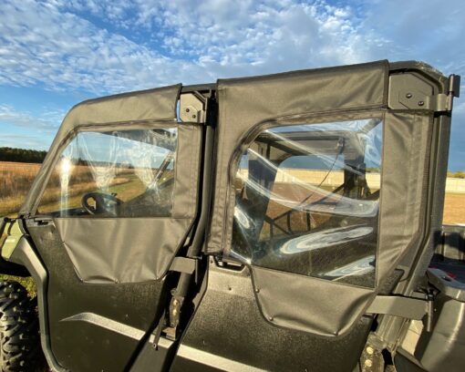 Seizmik Soft Upper Doors with Zipper Can-Am Defender Max - Adventure Parts