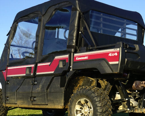 Seizmik Soft Upper Doors with Zipper Kawasaki Mule Pro FXT - Adventure Parts