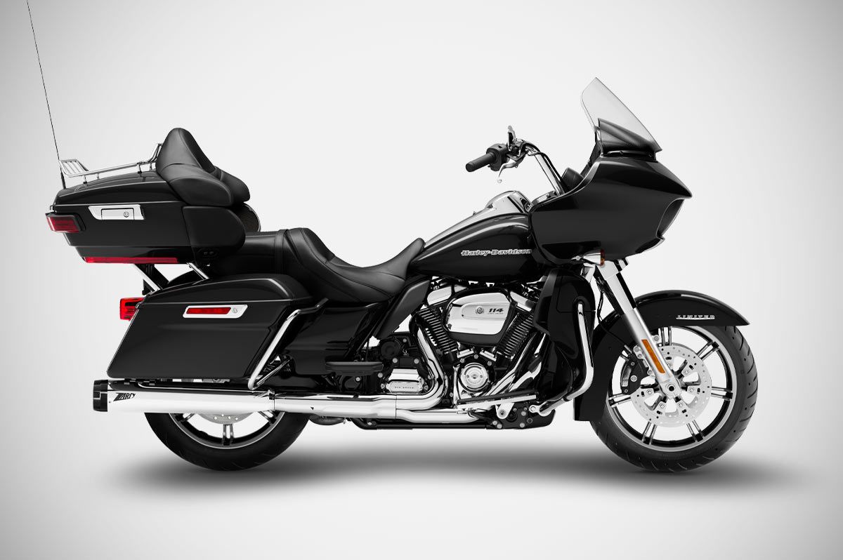 ZARD Exhaust Slip-Ons Flat 4.33 Inches Harley Davidson Road Glide Limited 2006-2016 - Adventure Parts
