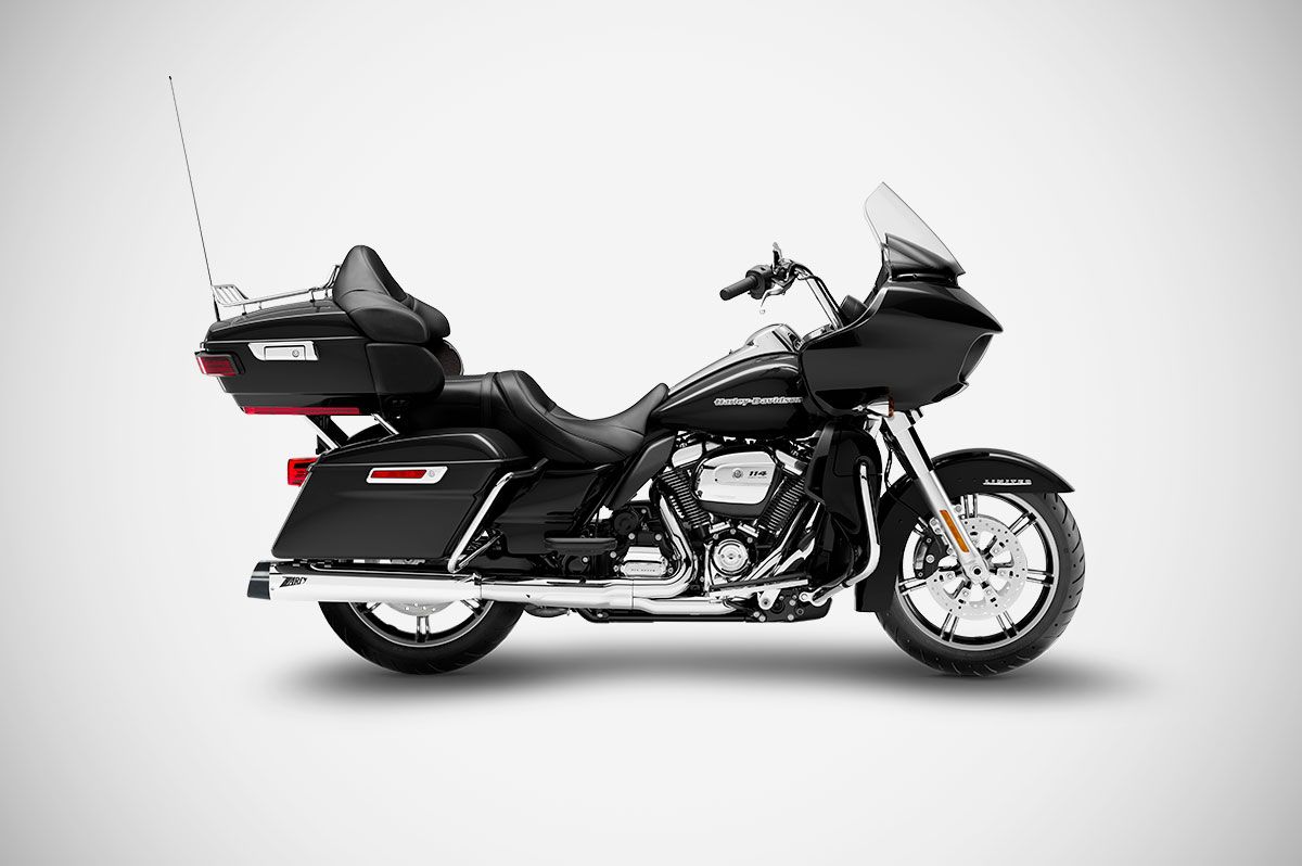 ZARD Exhaust Slip-Ons 4.33 Inches Slash-Cut Harley Davidson Road Glide Limited 2006-2016 - Adventure Parts
