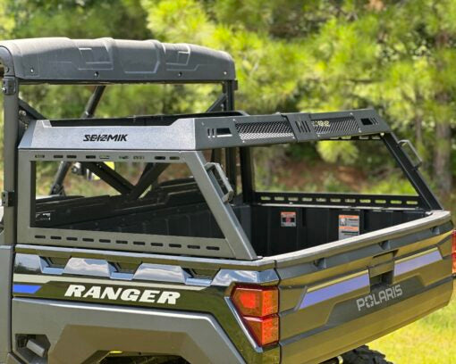 Seizmik Half Height Bed Rack – Polaris Ranger | Can-Am Defender - Adventure Parts