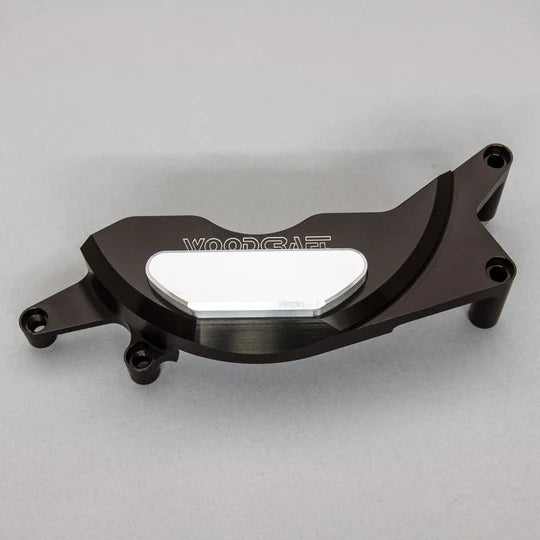 Woodcraft LHS Stator Cover Protector w/ Skid Plate Kawasaki Z400/Z500 2019-2022 - Adventure Parts