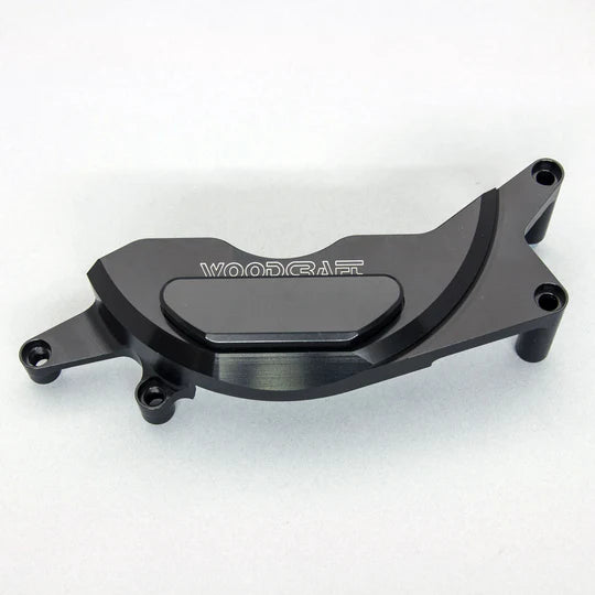 Woodcraft LHS Stator Cover Protector w/ Skid Plate Kawasaki Z400/Z500 2019-2022 - Adventure Parts