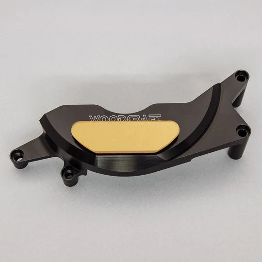 Woodcraft LHS Stator Cover Protector w/ Skid Plate Kawasaki Z400/Z500 2019-2022 - Adventure Parts