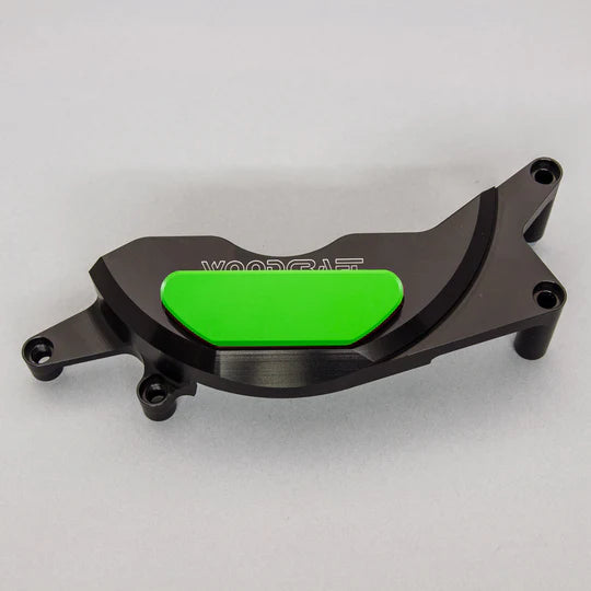 Woodcraft LHS Stator Cover Protector w/ Skid Plate Kawasaki Z400/Z500 2019-2022 - Adventure Parts