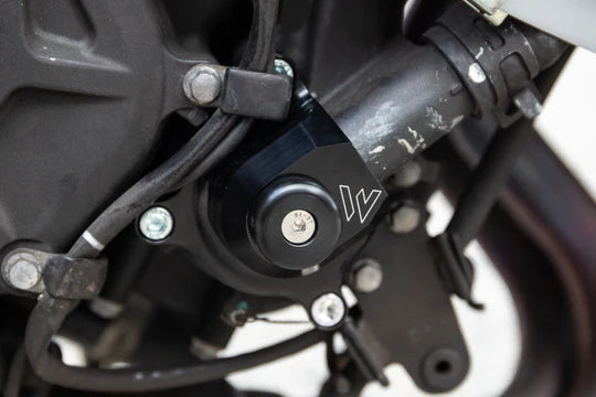 Woodcraft Water Pump Cover W/Puck Kawasaki Z400 2021-2022 - Adventure Parts