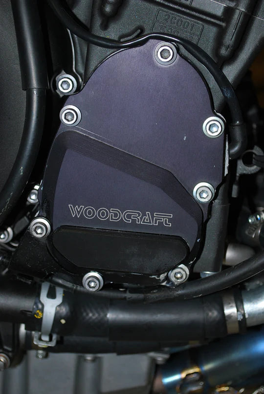 Woodcraft RHS Ignition Trigger Cover w/ Skid Pad Yamaha YZF-R6 2006-2024 - Adventure Parts
