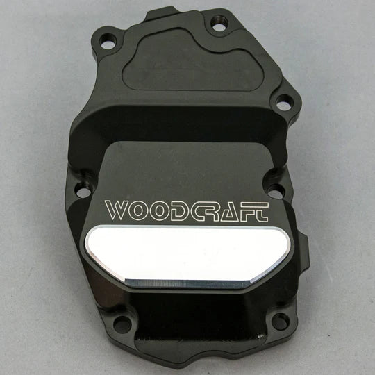 Woodcraft RHS Crank/Ignition Trigger Cover w/ Skid Pad Triumph Street Triple 2013-2024 - Adventure Parts
