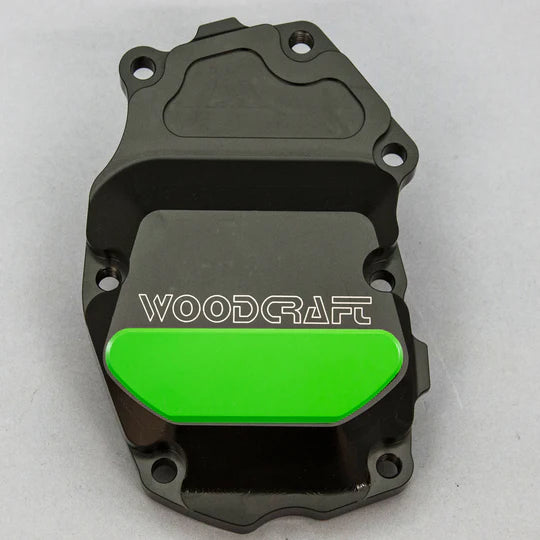 Woodcraft RHS Crank/Ignition Trigger Cover w/ Skid Pad Triumph Street Triple 2013-2024 - Adventure Parts