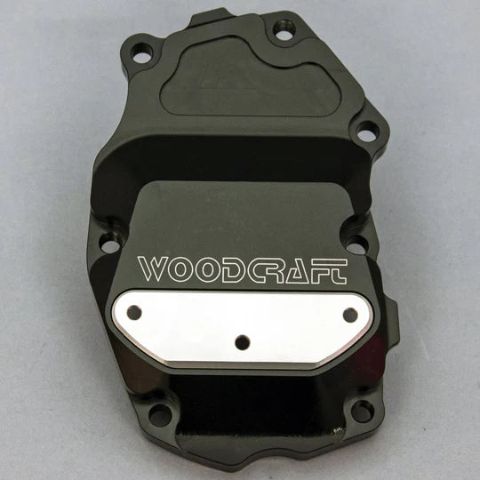 Woodcraft RHS Crank/Ignition Trigger Cover w/ Skid Pad Triumph Street Triple 2013-2024 - Adventure Parts
