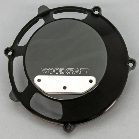 Woodcraft RHS All (Dry) Clutch Cover w/ Skid Plate Ducati 848/1098/1198 2007-2008 - Adventure Parts