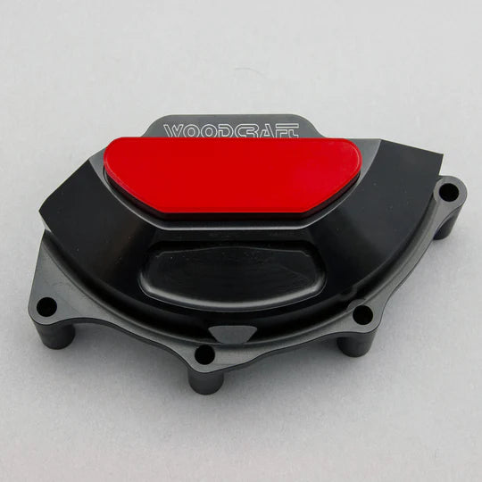 Woodcraft LHS Stator Cover Protector w/ Skid Plate Ducati Streetfigther 2020-2022 - Adventure Parts