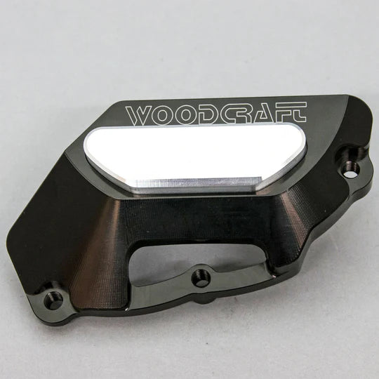 Woodcraft LHS Stator Cover Protector w/ Skid Pad Aprilia Tuono 2012-2020 - Adventure Parts
