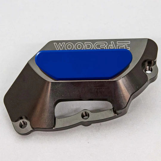 Woodcraft LHS Stator Cover Protector w/ Skid Pad Aprilia Tuono 2012-2020 - Adventure Parts