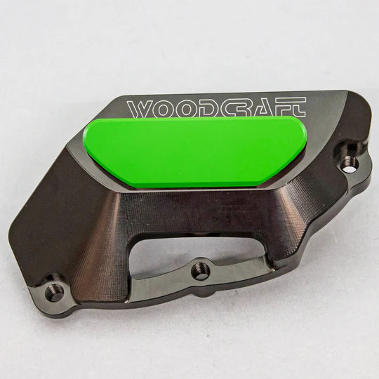 Woodcraft LHS Stator Cover Protector w/ Skid Pad Aprilia Tuono 2012-2020 - Adventure Parts