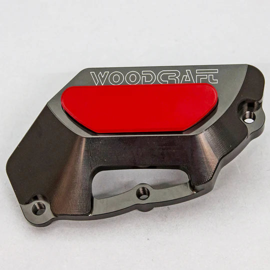 Woodcraft LHS Stator Cover Protector w/ Skid Pad Aprilia Tuono 2012-2020 - Adventure Parts