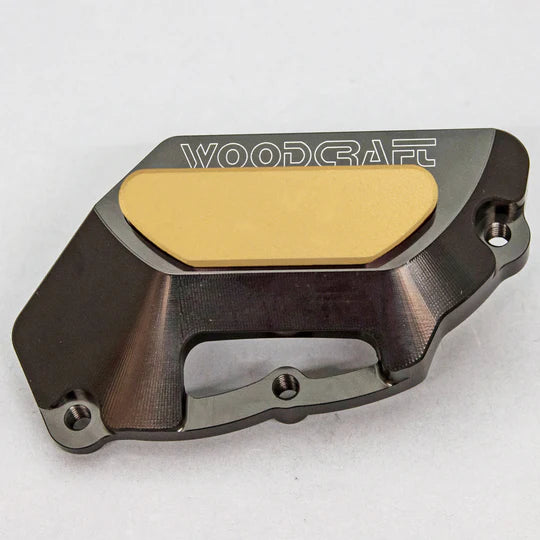 Woodcraft LHS Stator Cover Protector w/ Skid Pad Aprilia Tuono 2012-2020 - Adventure Parts
