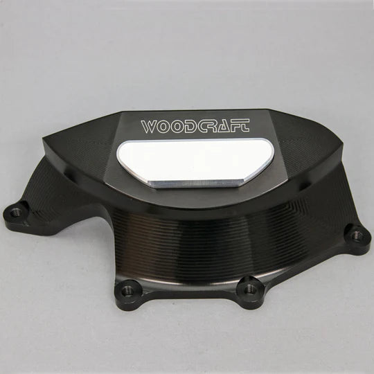 Woodcraft RHS Clutch Cover Protector w/ Skid Pad Aprilia Tuono V4 R/APRC/Factory/ 1100 2011-2024 - Adventure Parts