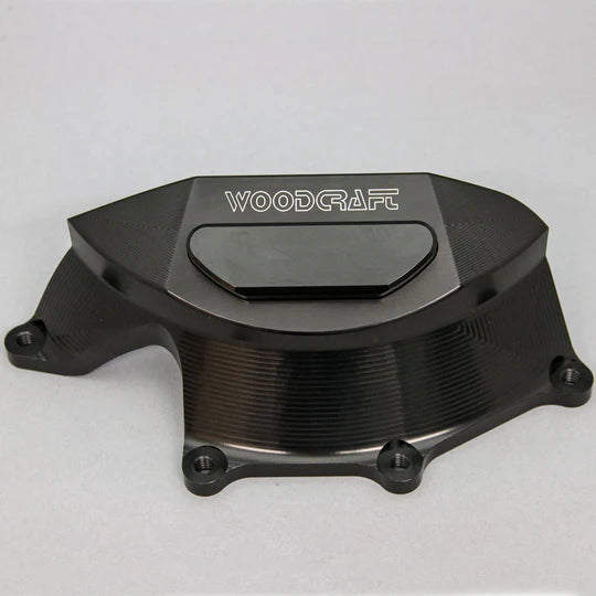 Woodcraft RHS Clutch Cover Protector w/ Skid Pad Aprilia Tuono V4 R/APRC/Factory/ 1100 2011-2024 - Adventure Parts