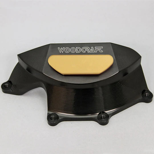 Woodcraft RHS Clutch Cover Protector w/ Skid Pad Aprilia Tuono V4 R/APRC/Factory/ 1100 2011-2024 - Adventure Parts