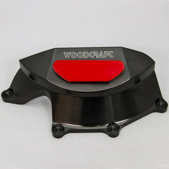 Woodcraft RHS Clutch Cover Protector w/ Skid Pad Aprilia Tuono V4 R/APRC/Factory/ 1100 2011-2024 - Adventure Parts