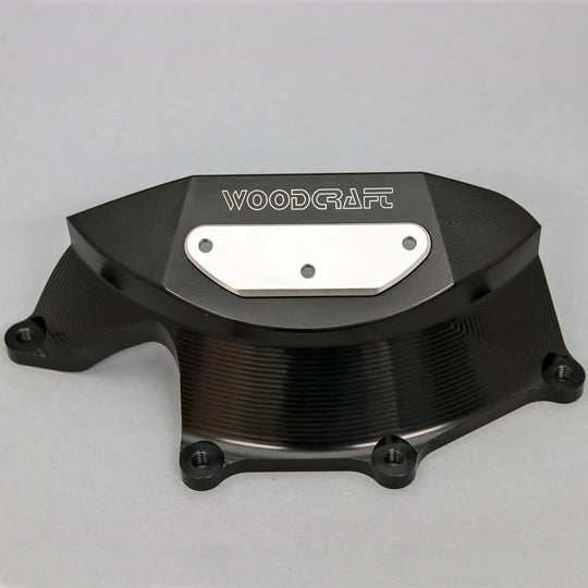 Woodcraft RHS Clutch Cover Protector w/ Skid Pad Aprilia Tuono V4 R/APRC/Factory/ 1100 2011-2024 - Adventure Parts