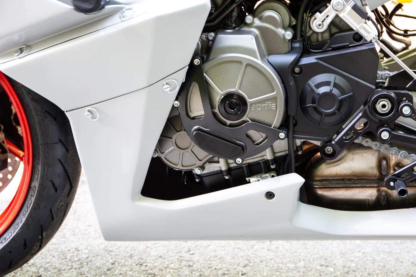 Woodcraft LHS Stator Cover Protector w/ Skid Plate Aprilia Tuono 660 2021-2024 - Adventure Parts