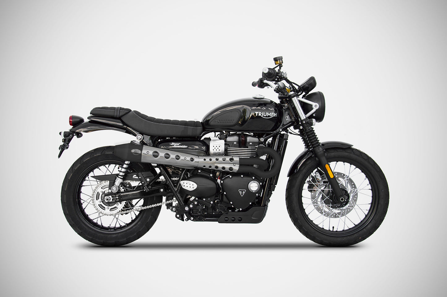 ZARD Exhaust "Conical" High Full Kit Triumph Scrambler 900 2021-2023