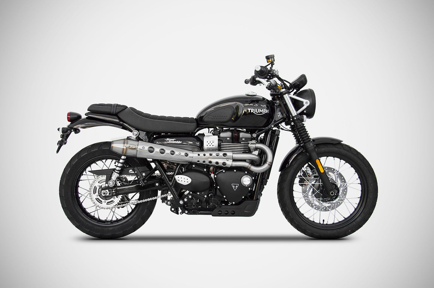 ZARD Exhaust "Conical" High Full Kit Triumph Scrambler 900 2021-2023