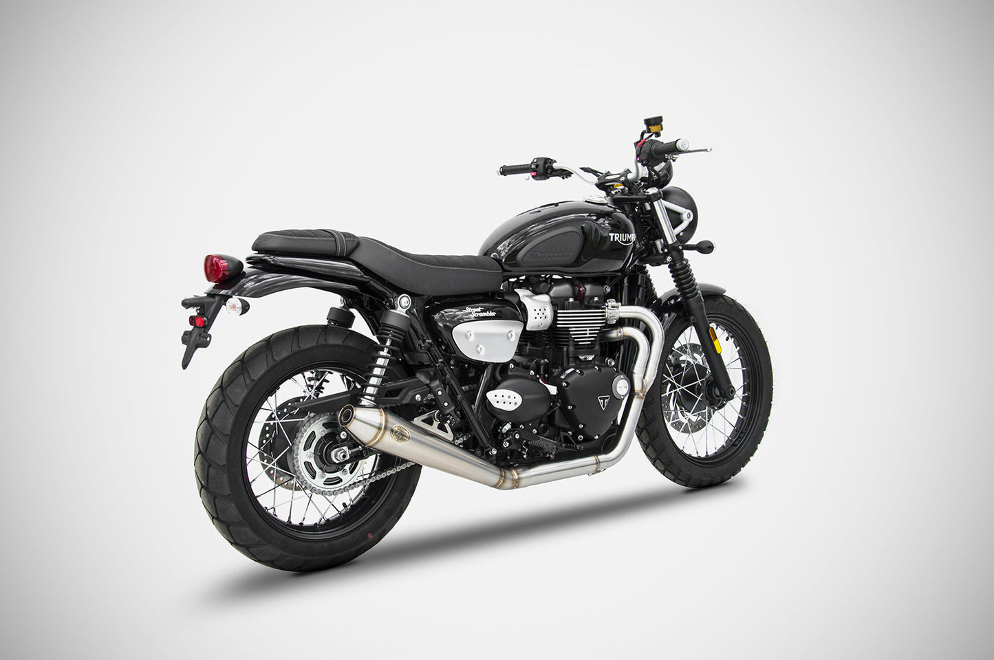 ZARD "Conical" Low Full Kit Triumph Scrambler 900 Exhaust 2021-2023