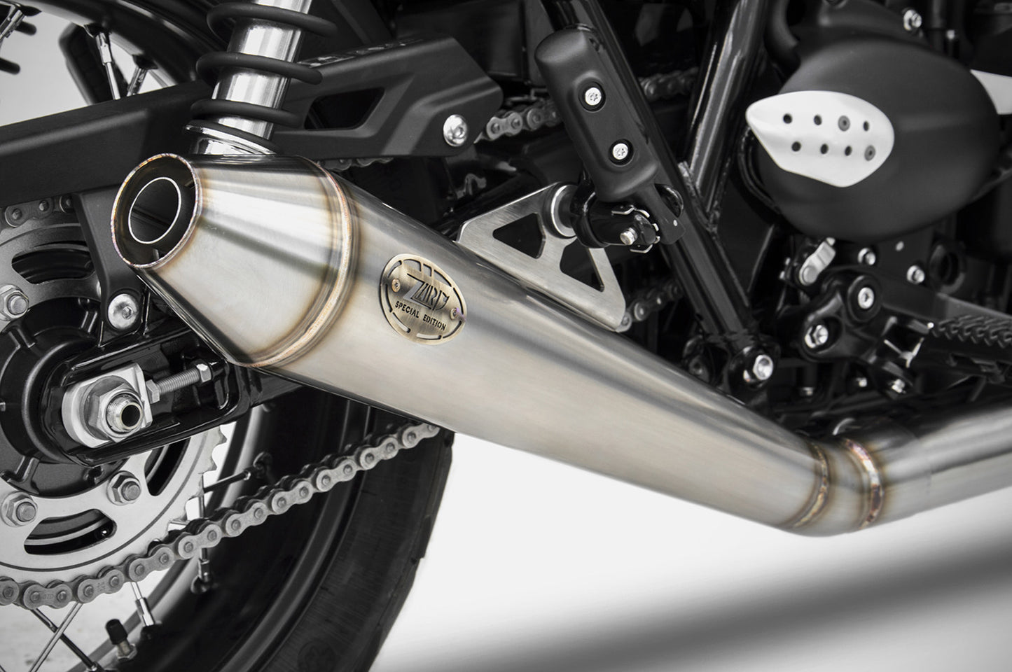 ZARD "Conical" Low Full Kit Triumph Scrambler 900 Exhaust 2021-2023